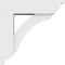 Ekena Millwork Standard Thorton Architectural Grade PVC Bracket with Traditional Ends, 5"W x 12"D x 12"H BKTP05X12X12THR01 - alternate 4